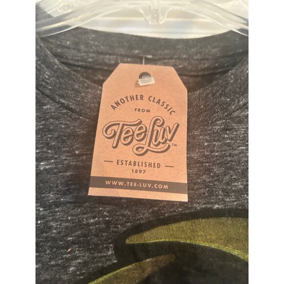 NWT Tee Lov Men's Gray Quaker State Short Sleeve T Shirt size Small - Picture 2 of 5